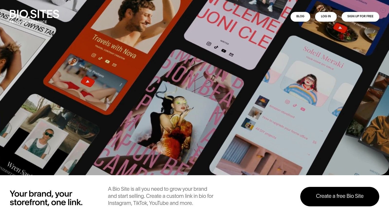 Squarespace Bio Sites (bio.site)